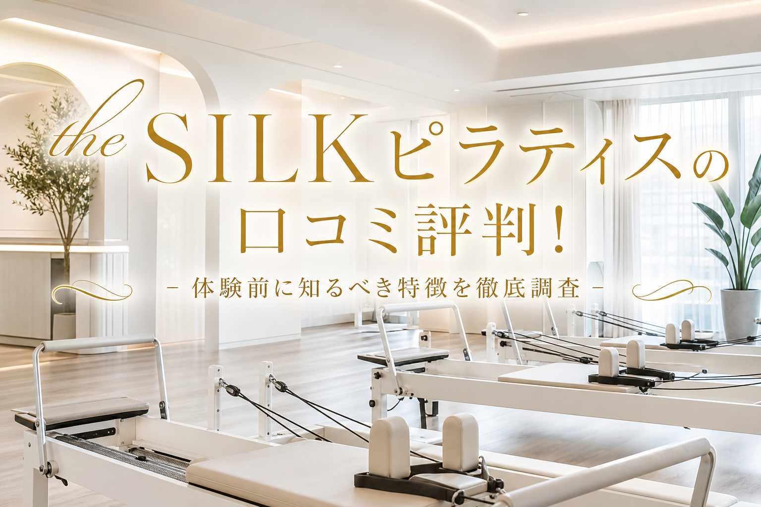 the SILKピラティスの口コミ評判!体験前に知るべき特徴を徹底調査