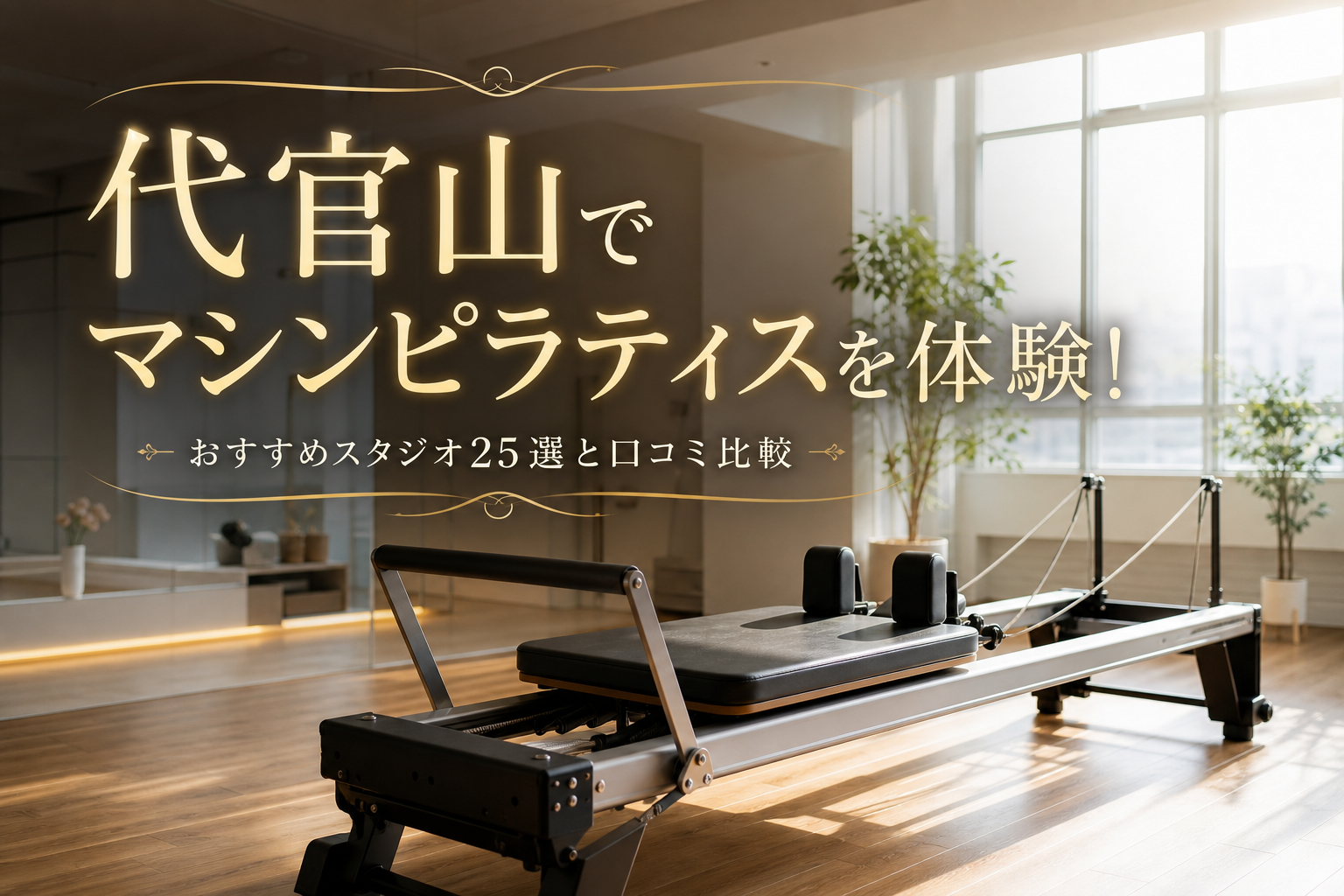 代官山でマシンピラティスを体験!おすすめスタジオ25選と口コミ比較