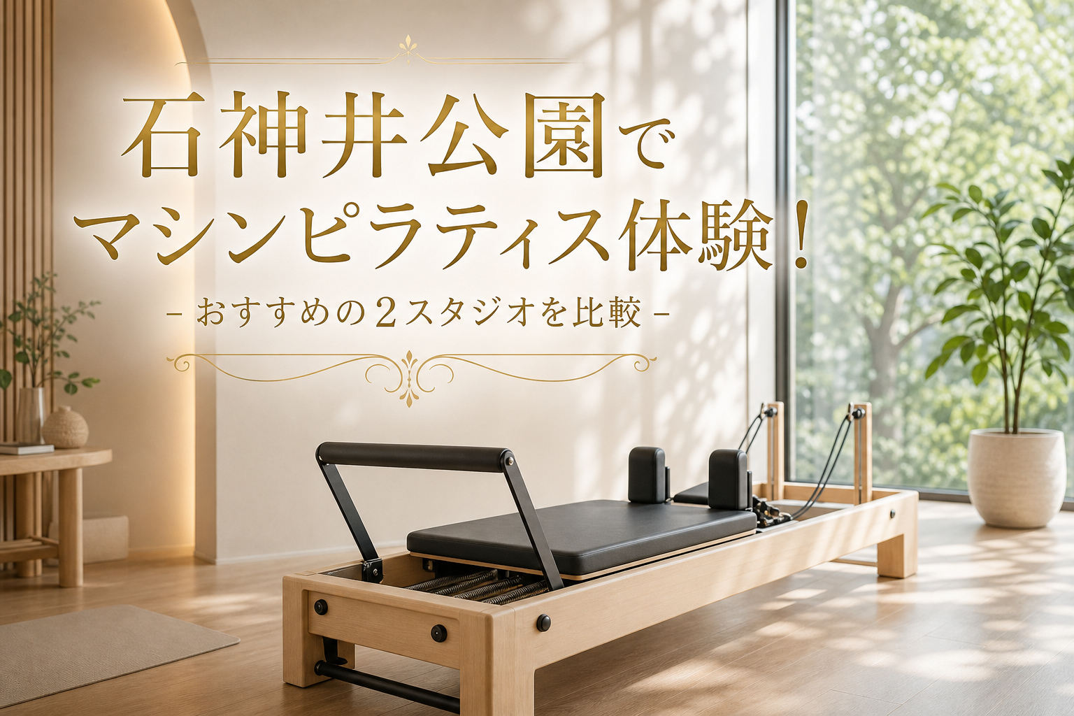 石神井公園でマシンピラティス体験!おすすめの2スタジオを比較