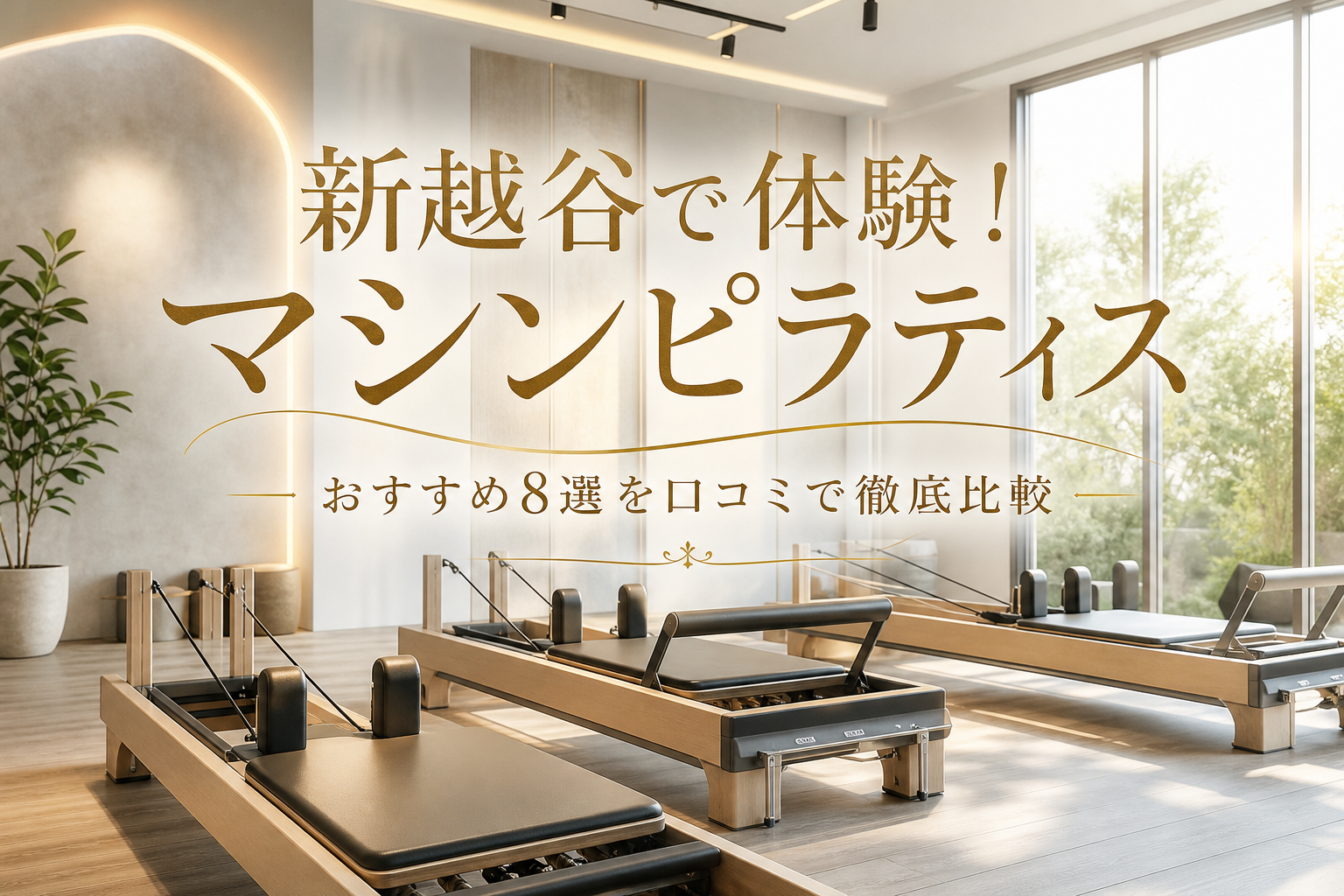 新越谷で体験!マシンピラティスおすすめ8選を口コミで徹底比較