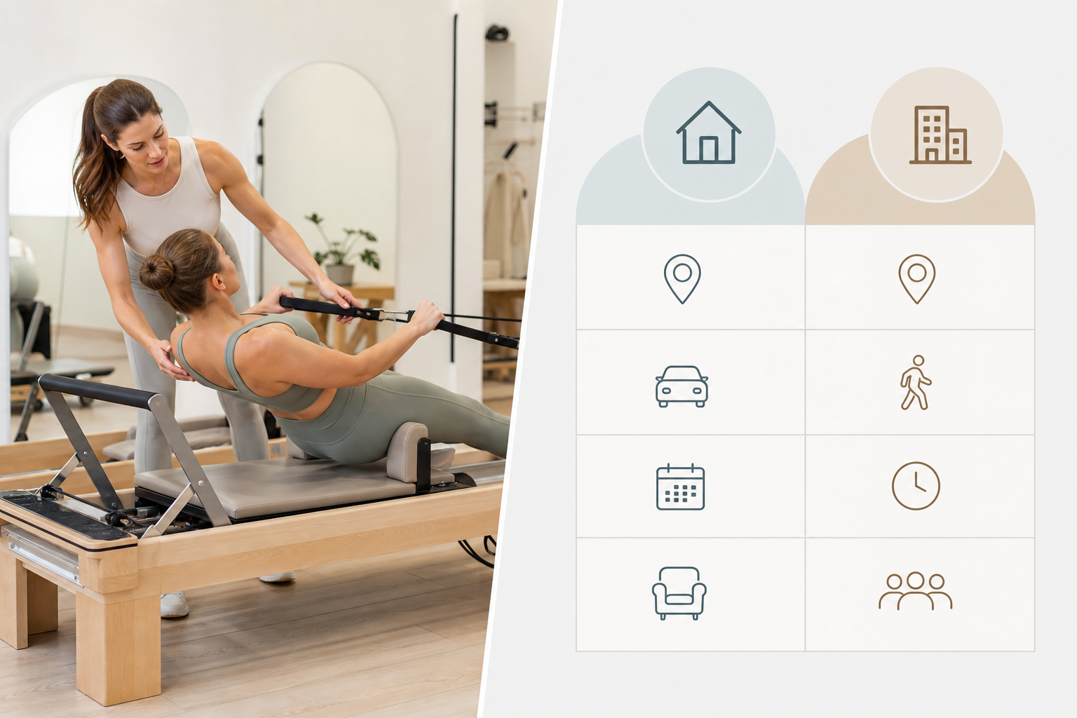 A professional infographic style table graphic. One side features a stylized illustration of a femal